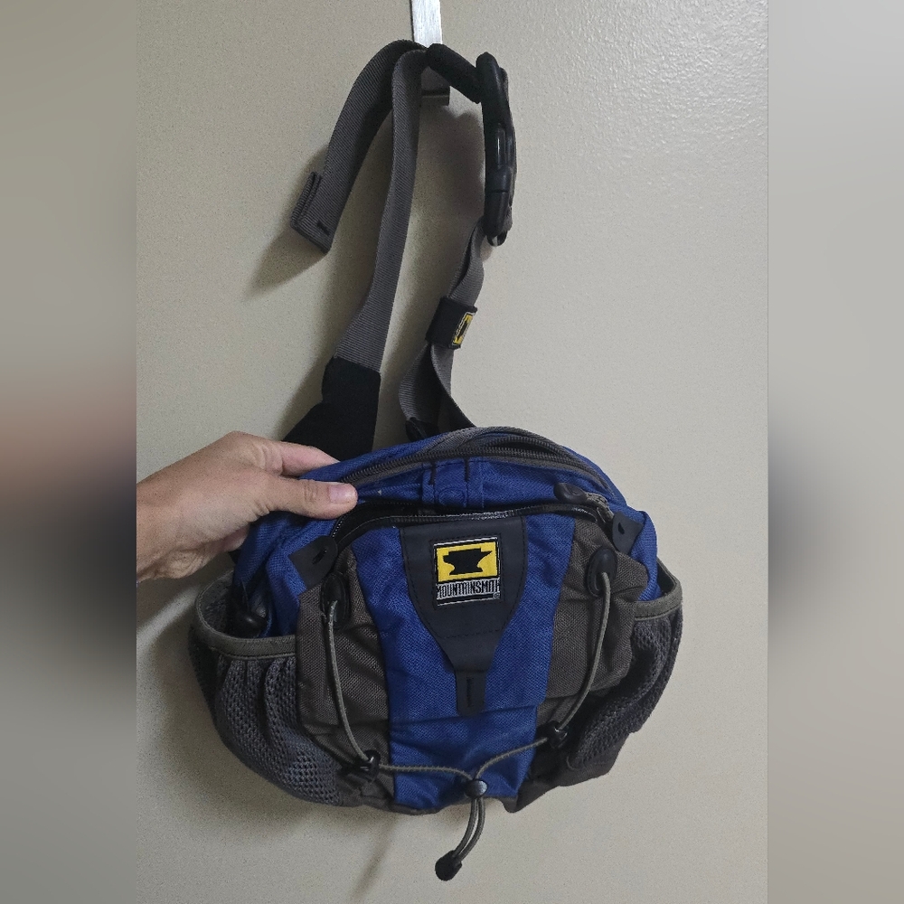 MOUNTAINSMITH KINETIC II FANNYPACK Blue Gray WAIST LUMBAR PACK BAG